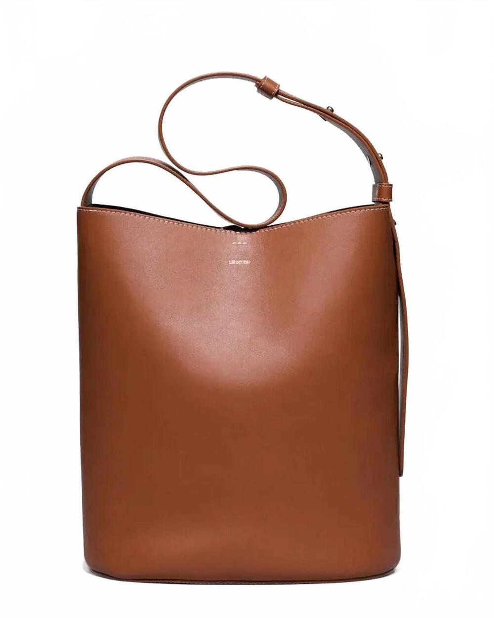 NEW LIÉ STUDIO women's norma tote bag in toffee brown